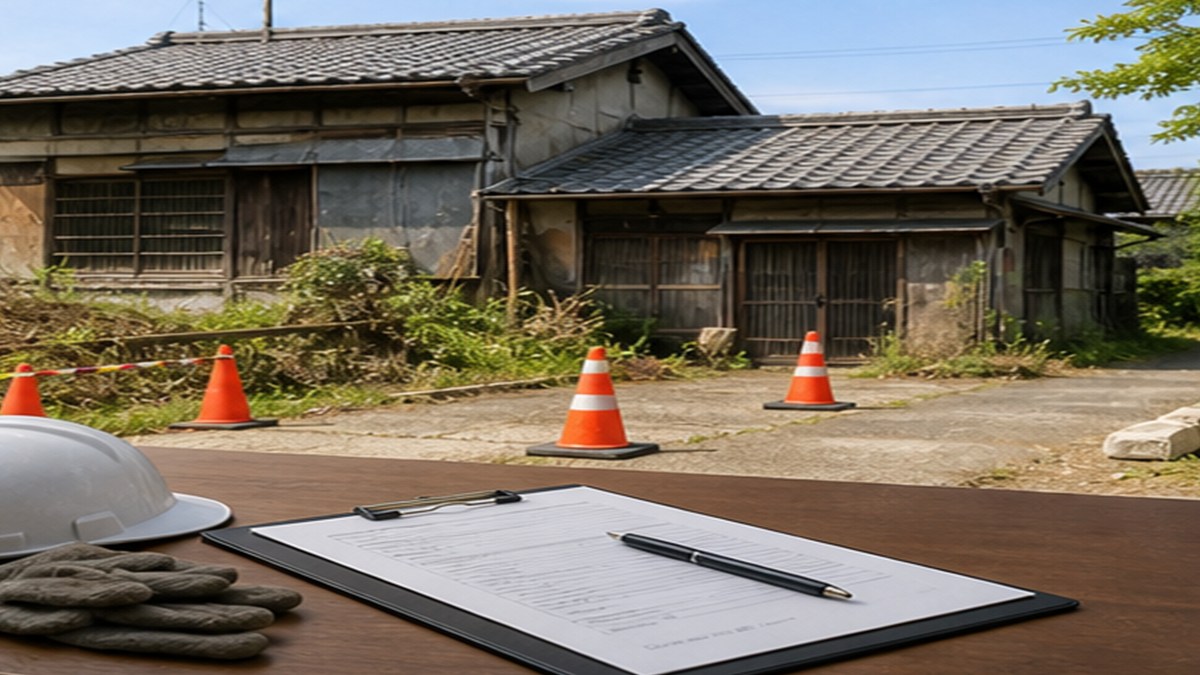 空き家解体の見積もり相談イメージ