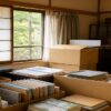 書類と荷物を整理する室内のイメージ